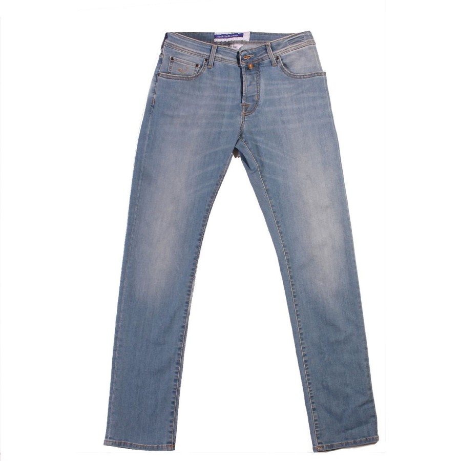 Uomo K-Way Abbigliamento | Jeans Uomo Jacob Cohen 5 Tasche Nick Slim Fit Denim Uqe06345 Co