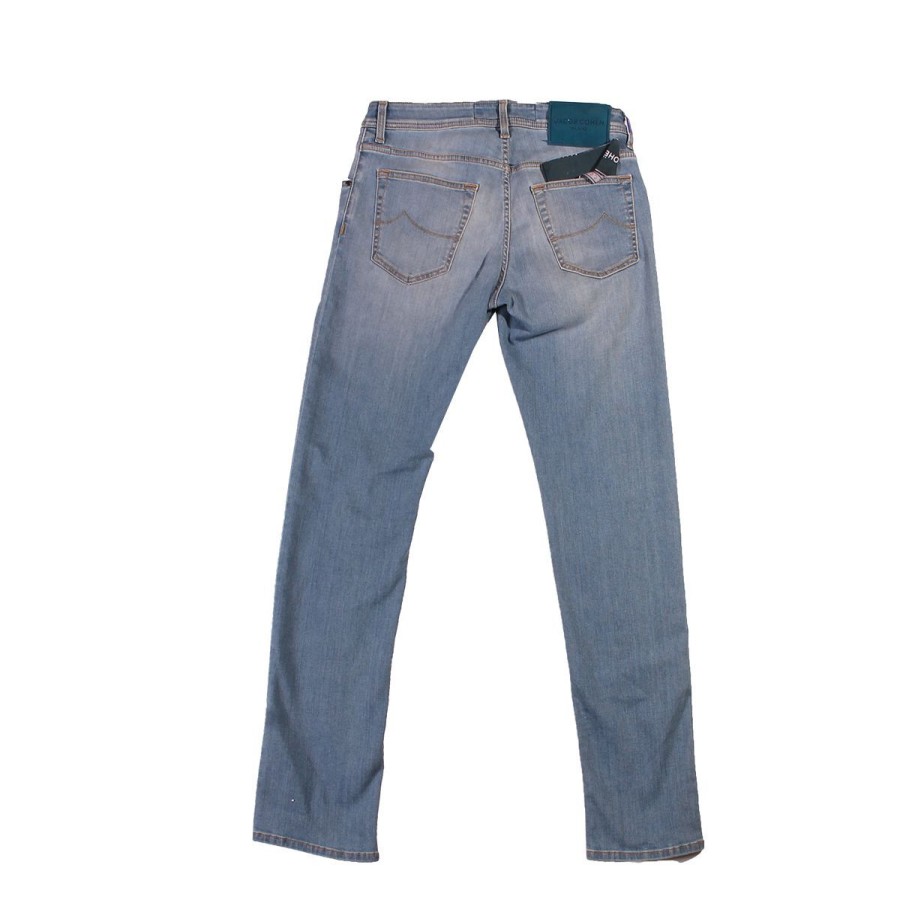 Uomo K-Way Abbigliamento | Jeans Uomo Jacob Cohen 5 Tasche Nick Slim Fit Denim Uqe06345 Co