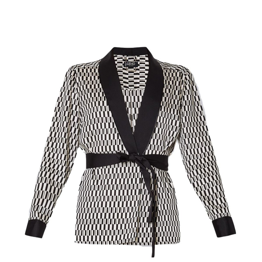 Donna Liu Jo Capispalla | Giacca Donna Liu Jo Blazer Stampa Geometric Cf3084 223