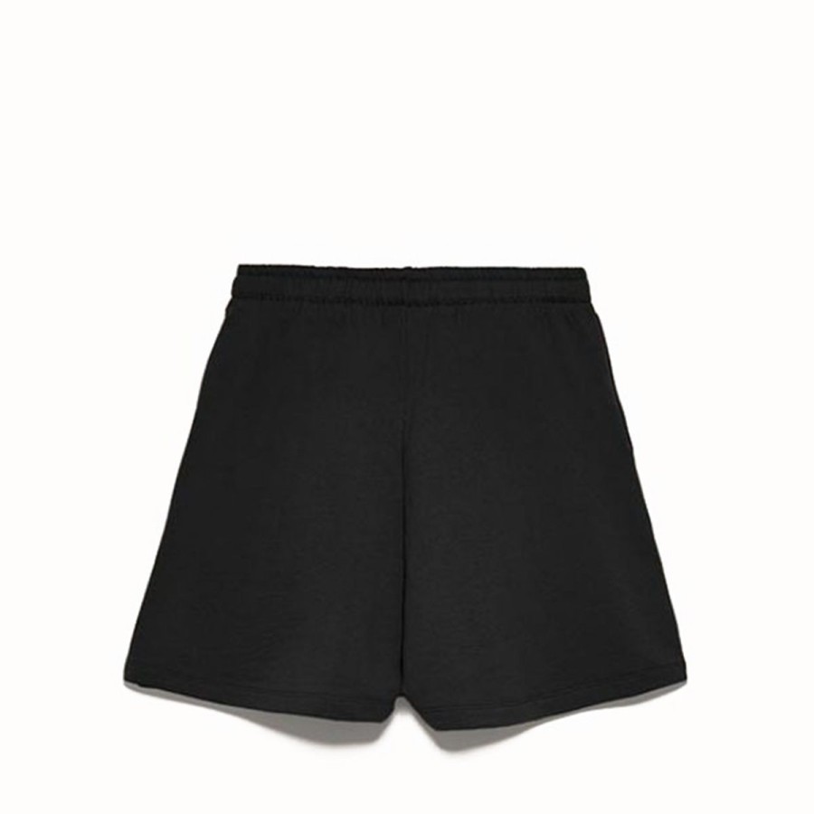 Donna Hinnominate Gonne / Pantaloncini | Bermuda Donna Hinnominate Shorts In Felpa Black Hnm185 123