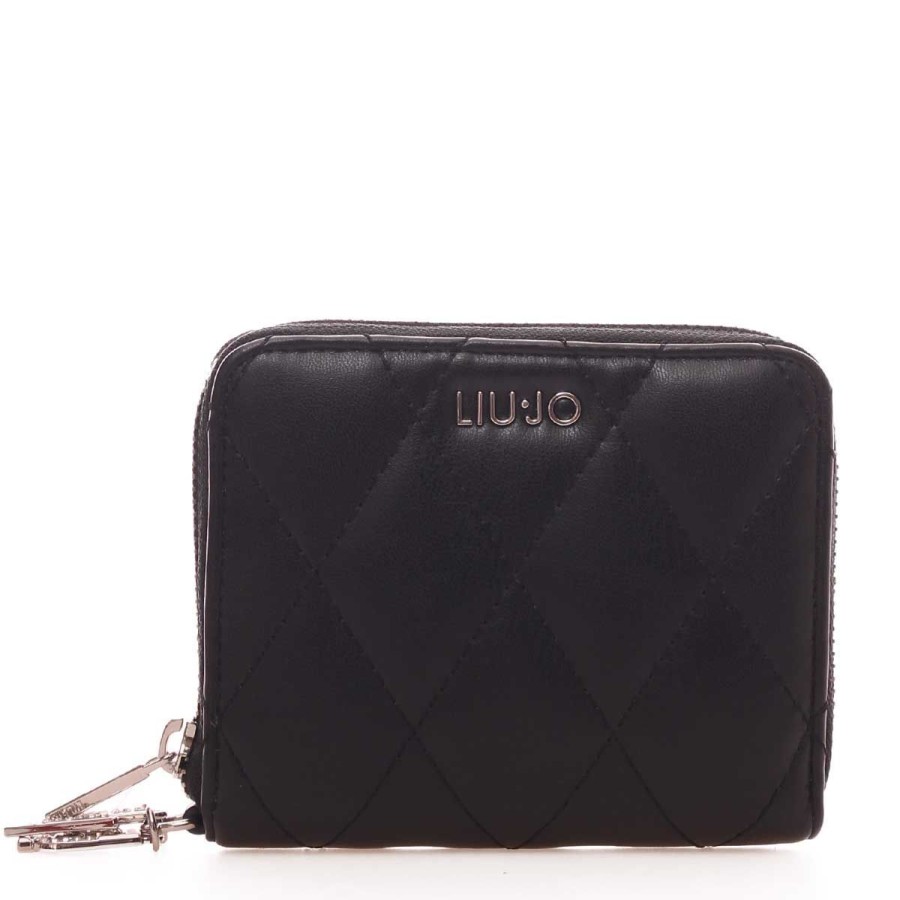 Donna Liu Jo Portafogli | Portafoglio Donna Liu Jo Wallet Ecs Metalasse' Astilbe Black Af3363 223