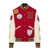 Uomo American College Abbigliamento | Giacca Uomo American College Teddy Varsity Rosso / Bianco Ac-15 223