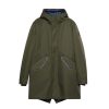 Uomo Piquadro Abbigliamento | Piquadro Giacca Uomo Parka Waterproof Verde Military Gi6359 223