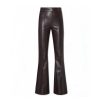 Donna Liu Jo Felpe / Maglie / Camicie | Pantalone Donna Liu Jo Flare In Tessuto Spalmato Marrone Cf3030 223