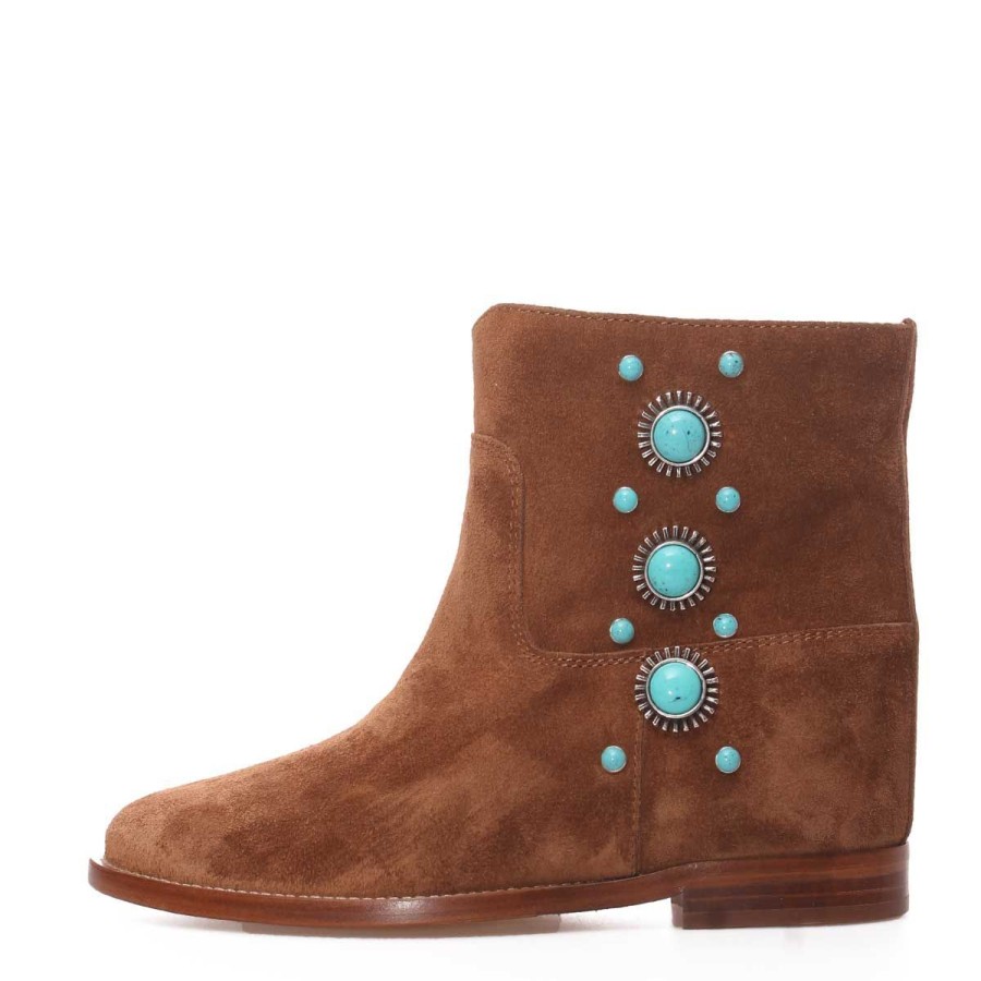 Donna VIa Roma 15 Calzature | Stivaletti Donna Via Roma 15 Ankle Boots Velour Martora 3943 123