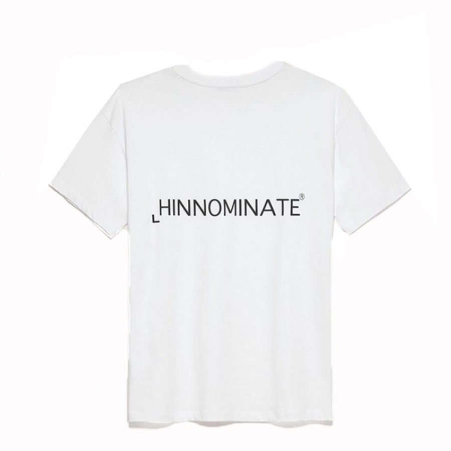 Uomo Hinnominate Abbigliamento | T Shirt Uomo Hinnominate In Jersey White Hnm215 123