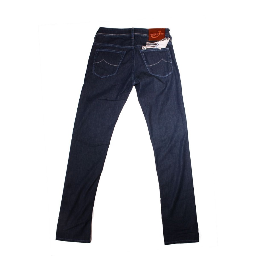 Uomo Jacob Cohen Abbigliamento | Jeans Uomo Jacob Cohen 5 Tasche Comfort Lavaggio 1 Navy J6130517 121