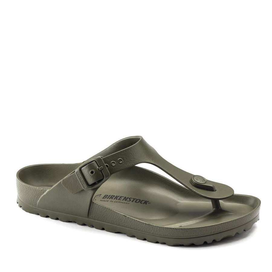 Donna Birkenstock Calzature | Infradito Unisex Birkenstock Gizeh Eva Khaki 1019143 Co