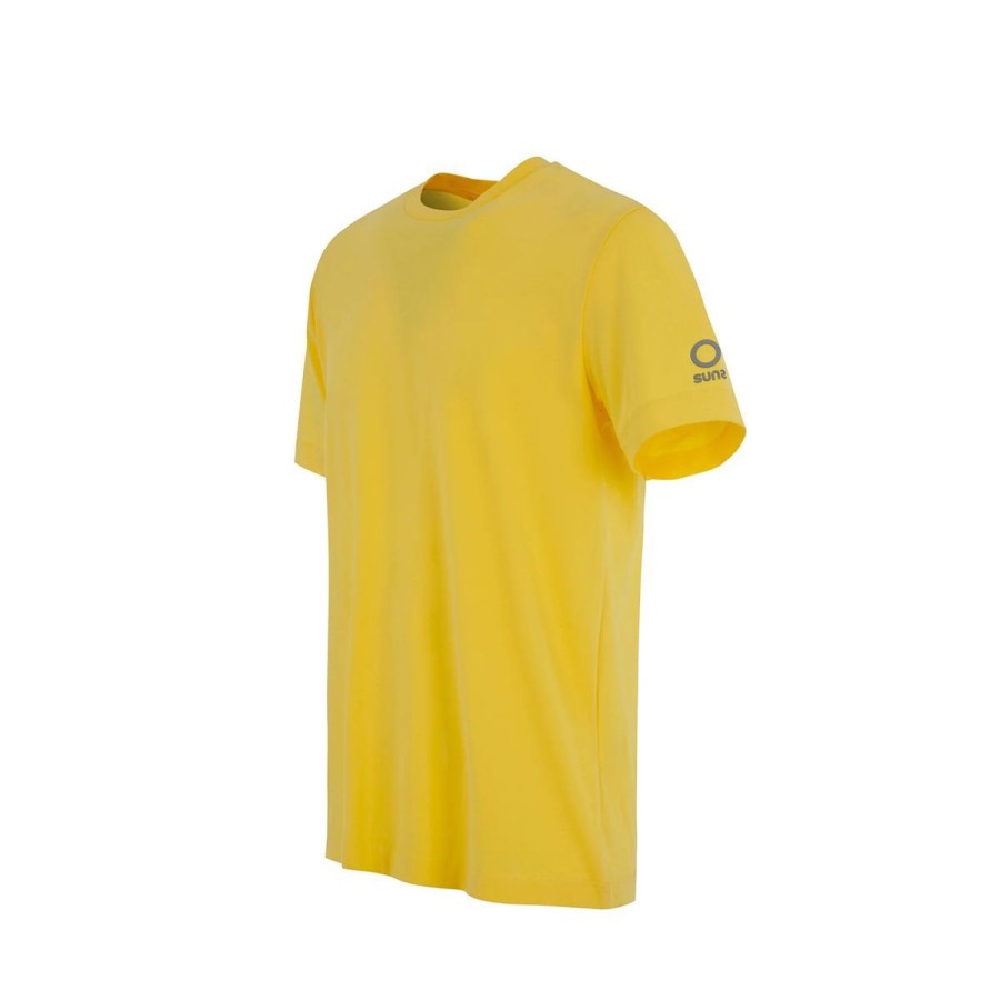 Uomo Suns Abbigliamento | T Shirt Uomo Suns Paolo Photo In Cotone Yellow Tss01048U 123